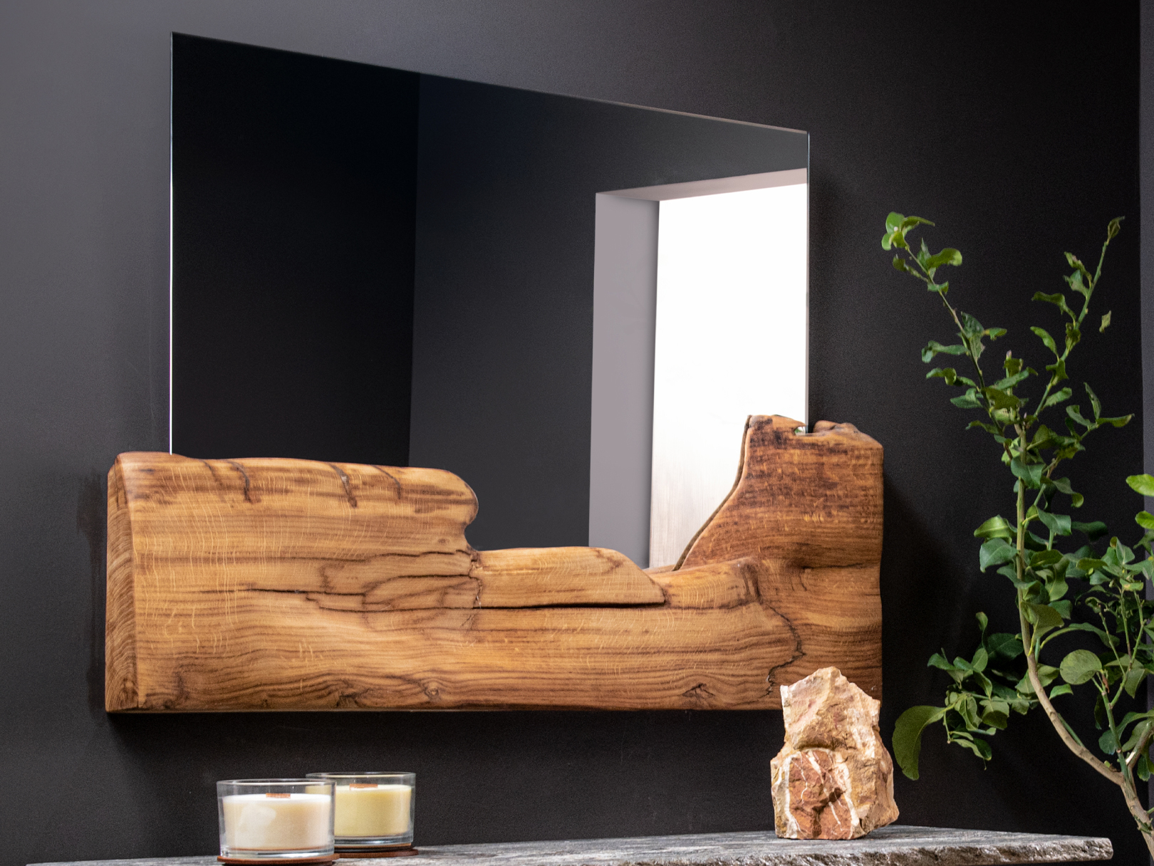 Specchio interior design Legno Quercia - naturanera