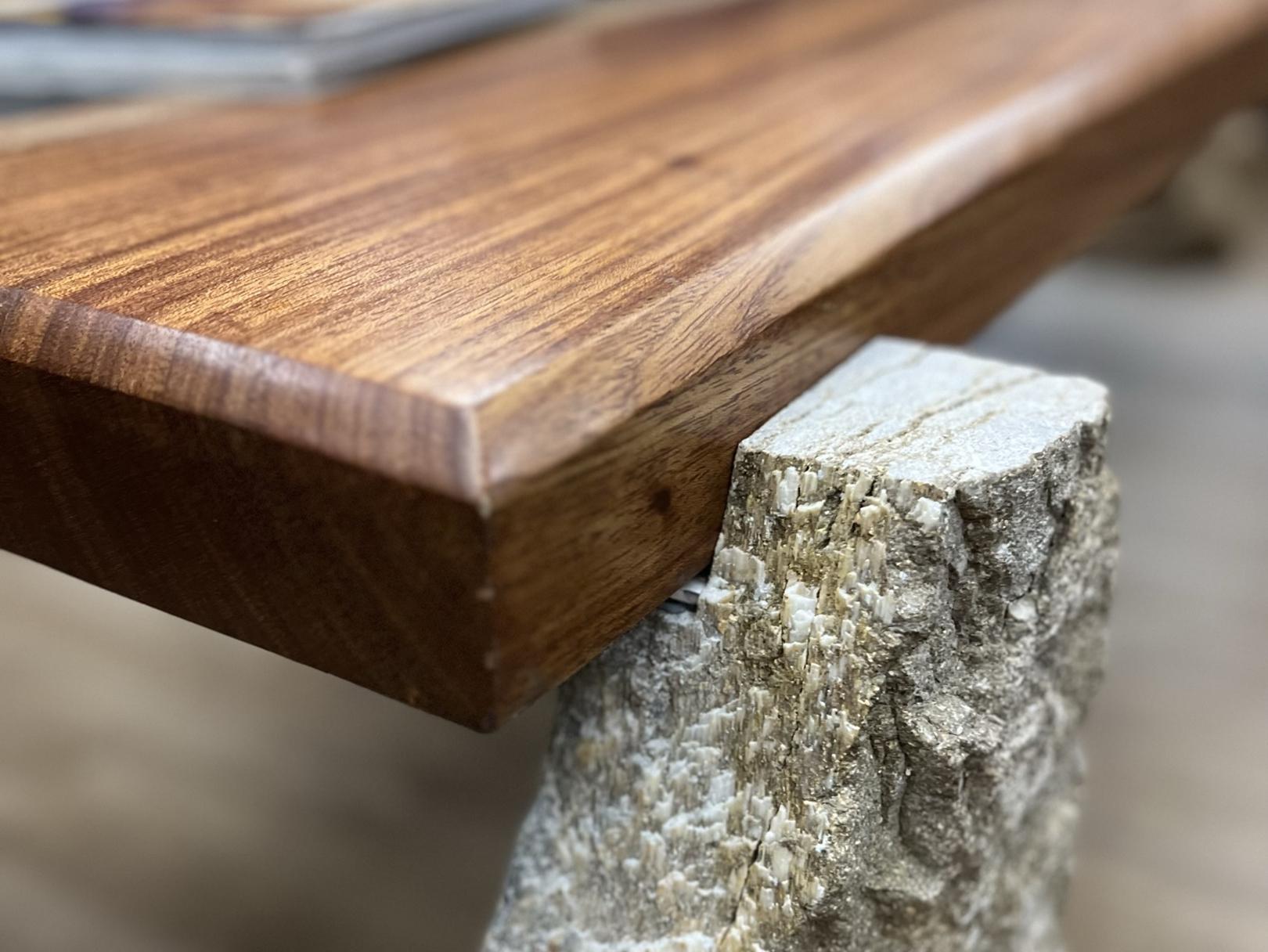 Tavolo legno resina Interior Design Ciclope - naturanera