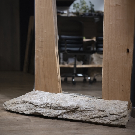 Design in legno massello e blocchi di marmo - CUSTONACI